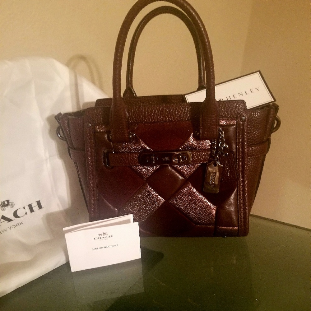 Coach Sm Swagger Burgandy Multi zzmzts7ã6